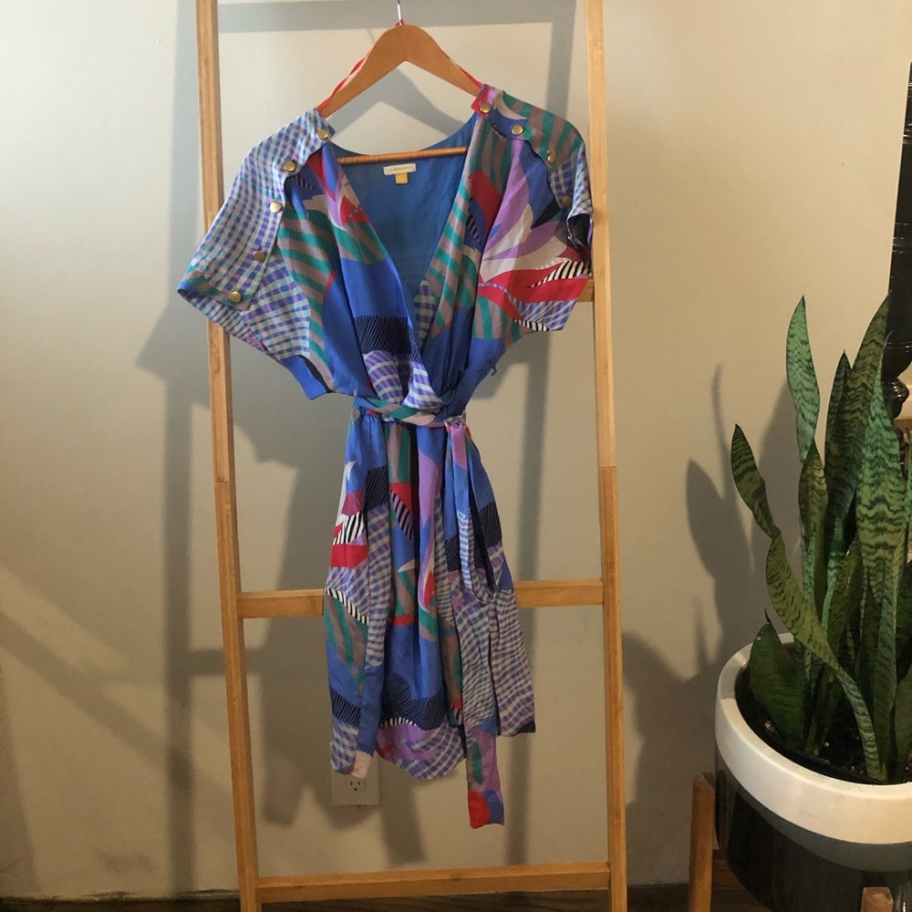 Belted mini dress